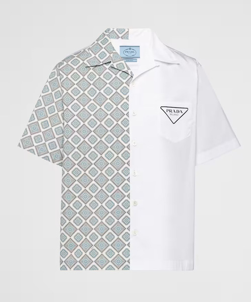 더블 매치 코튼 셔츠