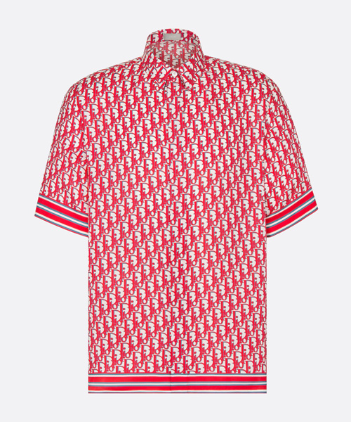 오블리크 숏 슬리브 셔츠