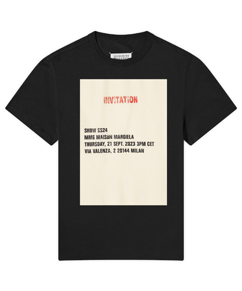 그래픽 프린트 코튼 티셔츠