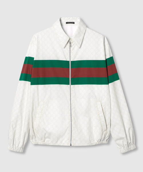 GG 프린트 코튼 자켓