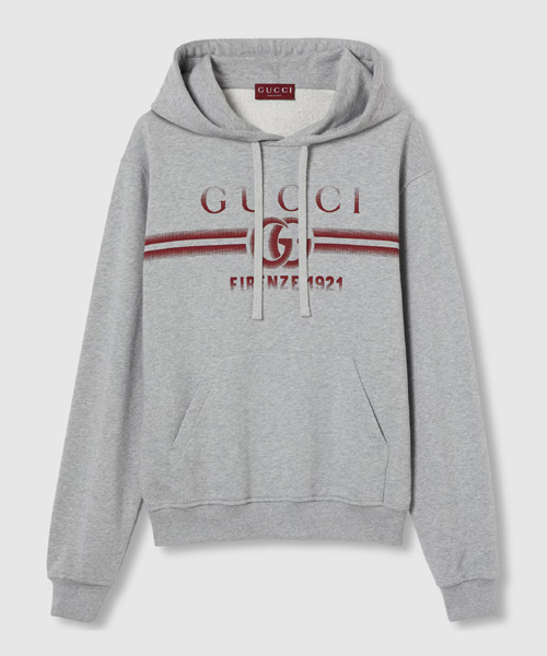 코튼 저지 후드 스웨트셔츠