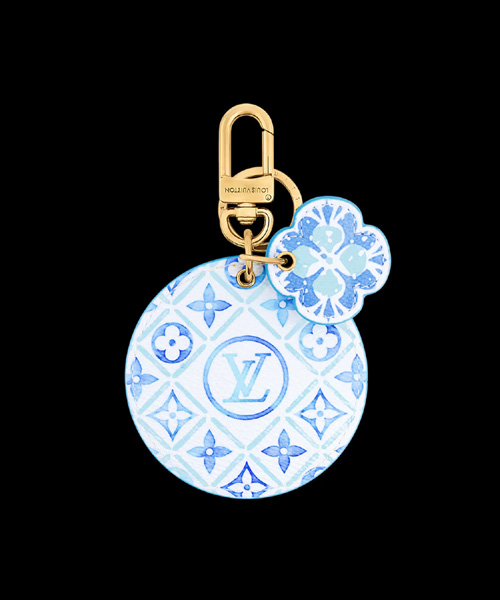 일러스트 백 참 키 홀더