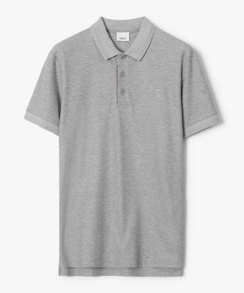 모노그램 코튼 폴로셔츠