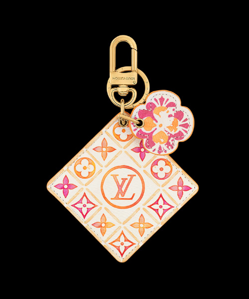 일러스트 백 참 키 홀더