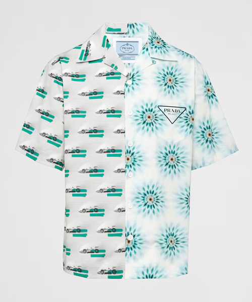 숏 슬리브 코튼 셔츠