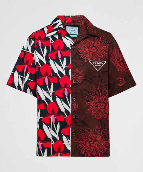 더블 매치 코튼 셔츠