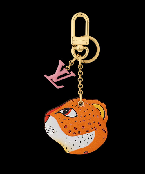 애니모노그램 레오파드 키 홀더 백 참