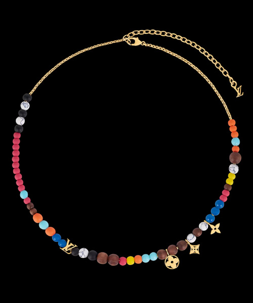 LV 서핑 비즈 네크리스