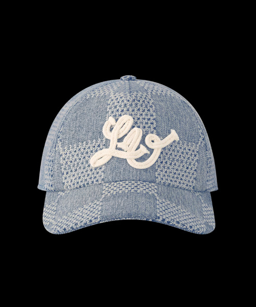 다미에 데님 3D 캡