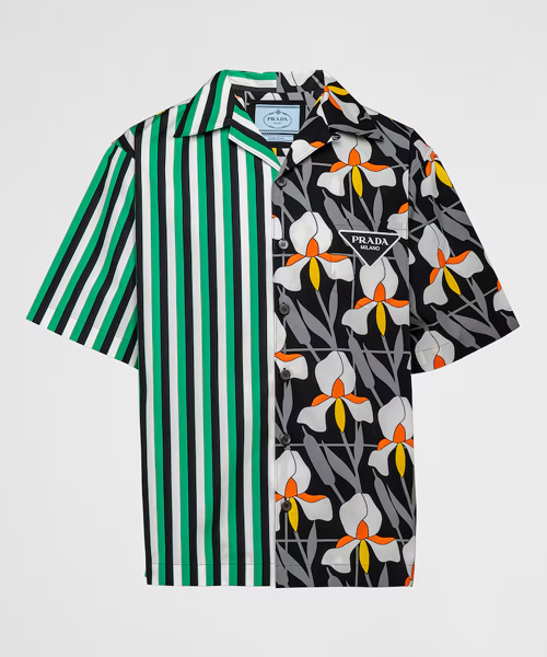 더블 매치 코튼 셔츠