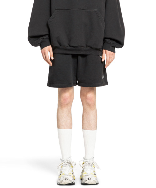 로고 프린트 코튼 쇼츠