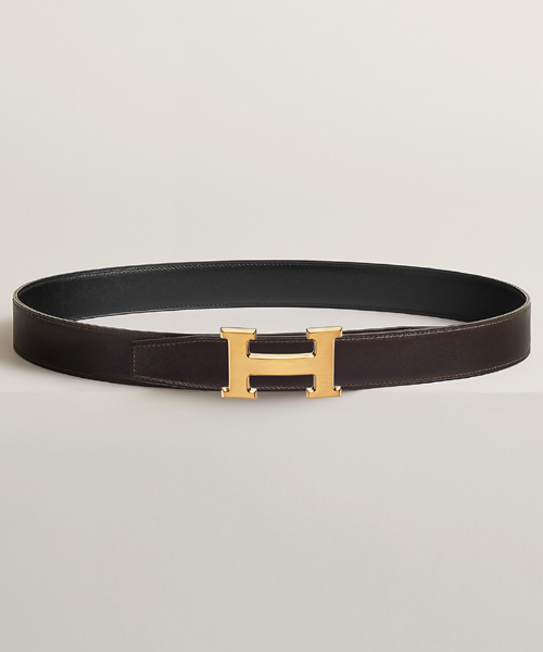 H 벨트 버클 & 리버서블 가죽 스트랩 32MM