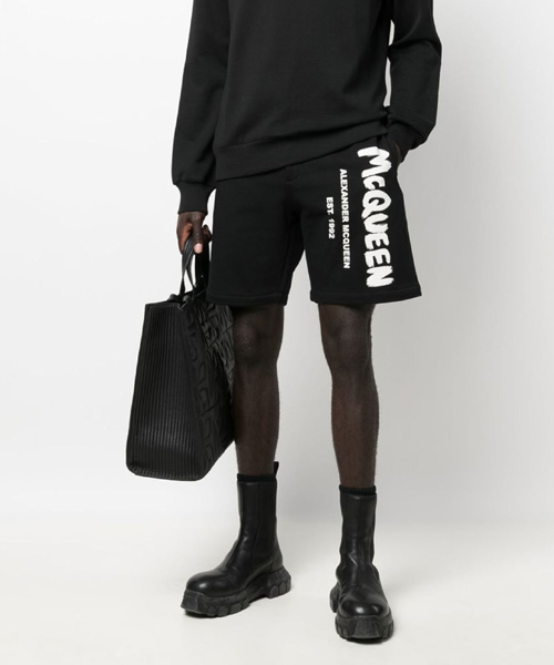 그래피티 프린트 트랙 쇼츠