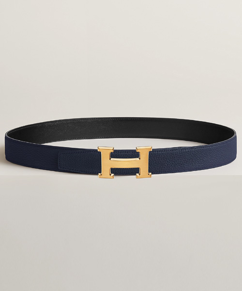 H 벨트 버클 & 리버서블 가죽 스트랩 32MM