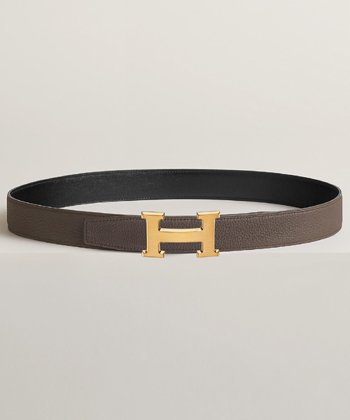 H 벨트 버클 & 리버서블 가죽 스트랩 32MM