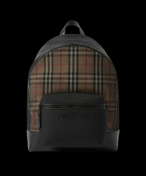 체크 앤 메쉬 백팩