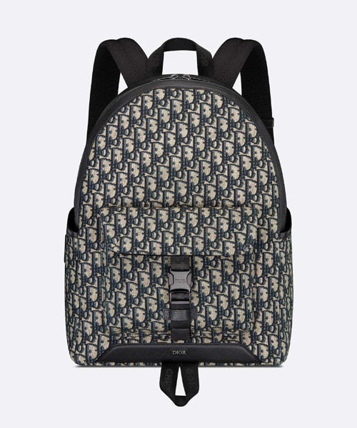 오블리크 자카드 백팩