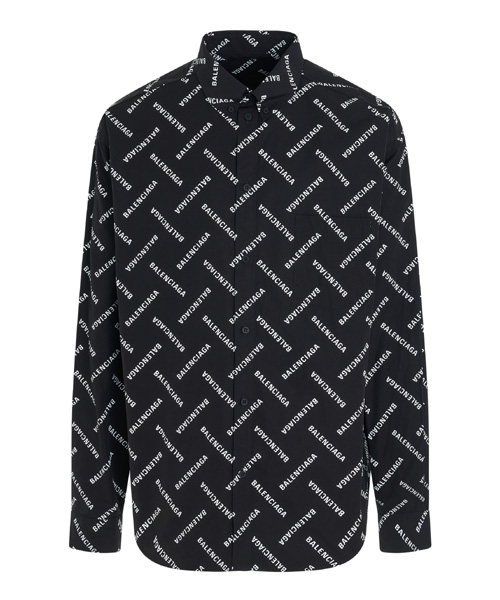 올오버 로고 롱 슬리브 셔츠