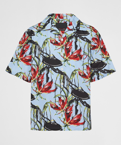 숏 슬리브 코튼 셔츠