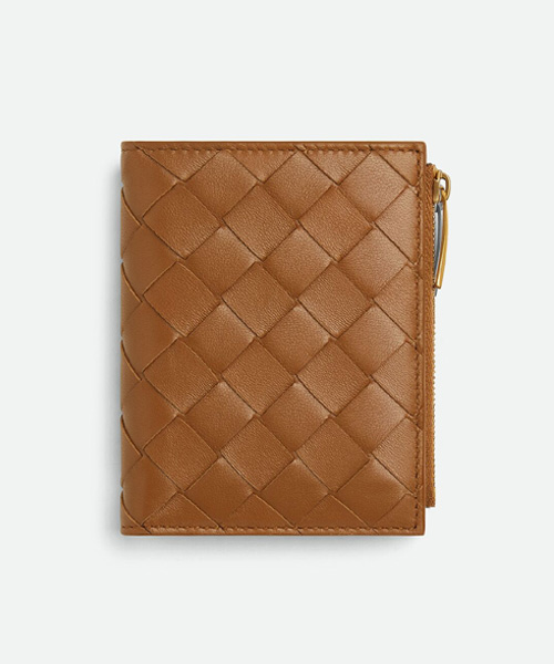 스몰 인트레치아토 폴더형 지퍼 지갑