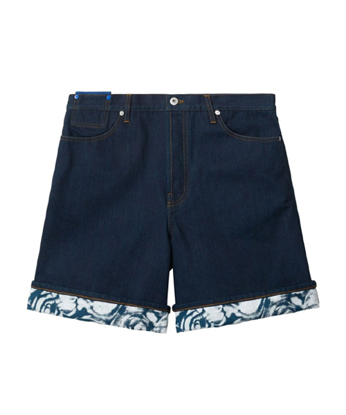 데님 콘트라스트 턴업 쇼츠