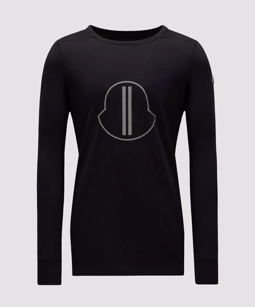 x MONCLER로고 롱 슬리브 티셔츠