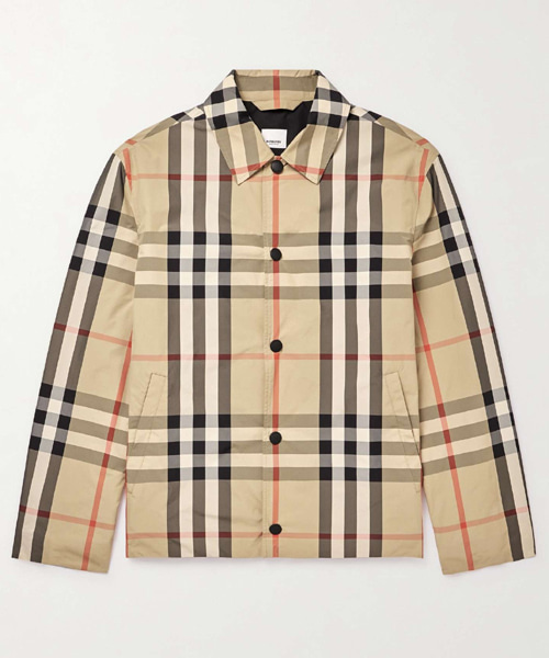 체크 패턴 코치 자켓