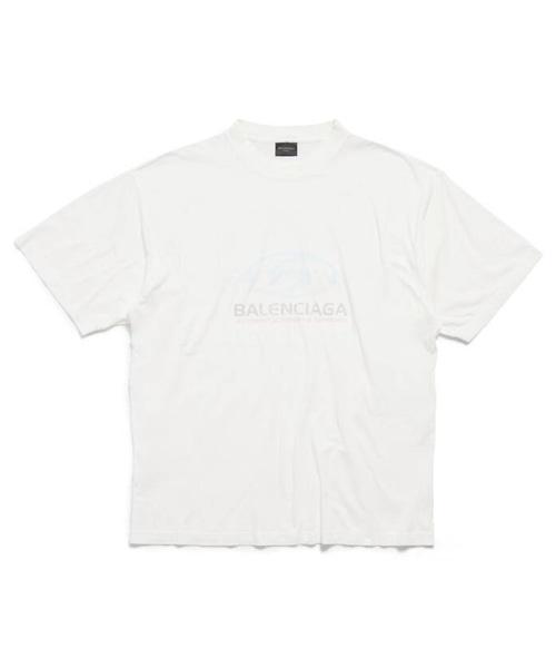 서퍼 크랙 로고 코튼 티셔츠