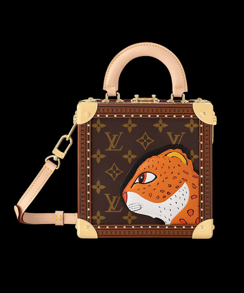 미니 스퀘어 트렁크 레오파드