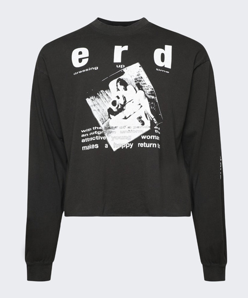 스쿨 데이 롱 슬리브 코튼 티셔츠