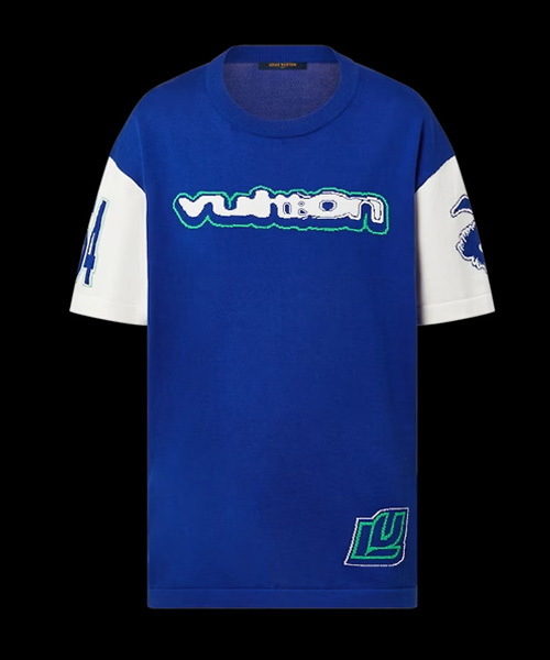 숏 슬리브 코튼 인따르시아 크루넥