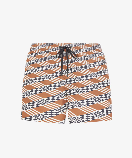 브라운 FF 나일론 스윔 쇼츠