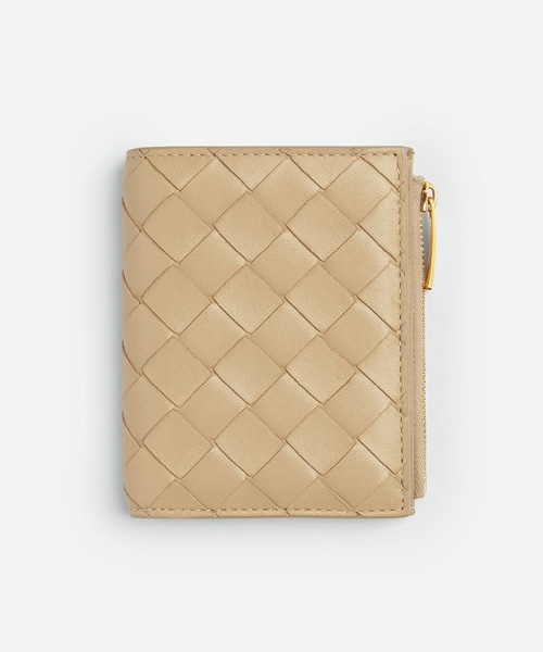 스몰 인트레치아토 폴더형 지퍼 지갑