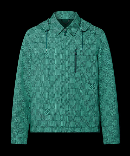 프린트 나일론 후드 윈드브레이커