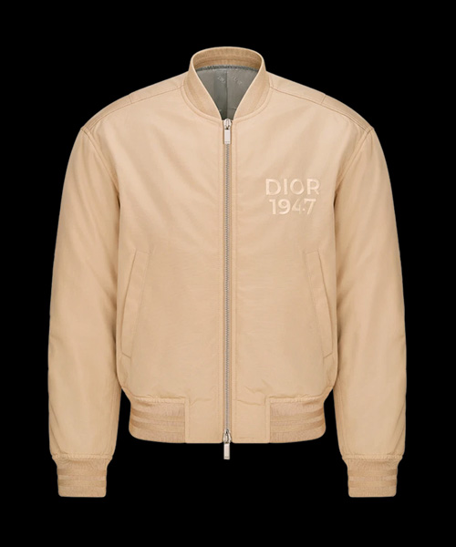 코튼 블렌드 봄버 자켓