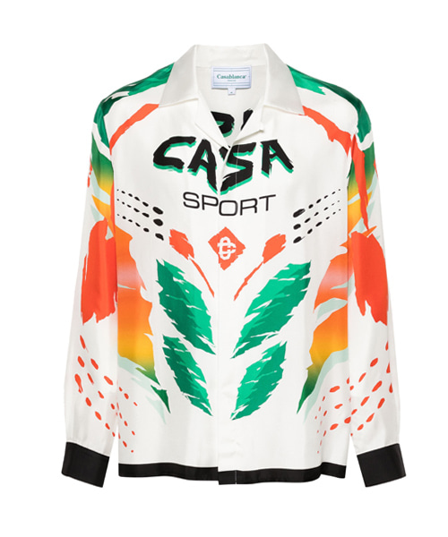 카사 모토 실크 셔츠