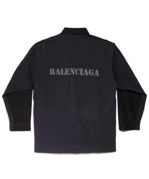 스텐실 타입 하이브리드 코튼 셔츠