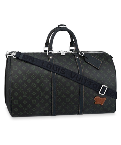 모노그램 캔버스 A4 가죽 보스턴백