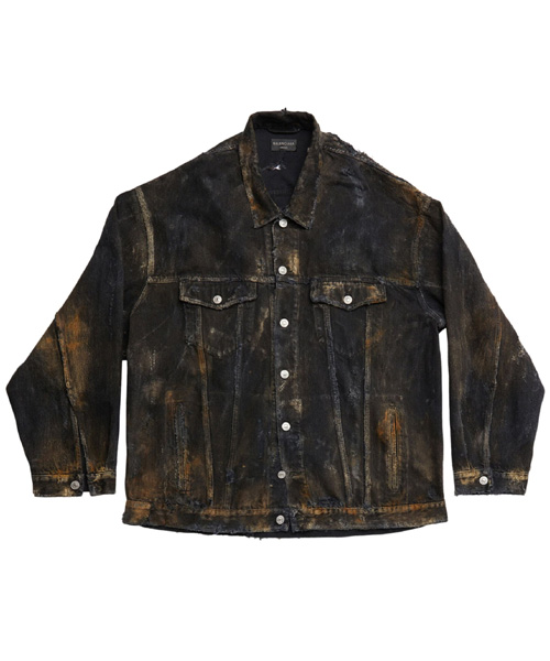 디스트레스트 데님 재킷