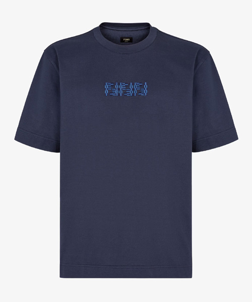 시그니처 자수 코튼 티셔츠