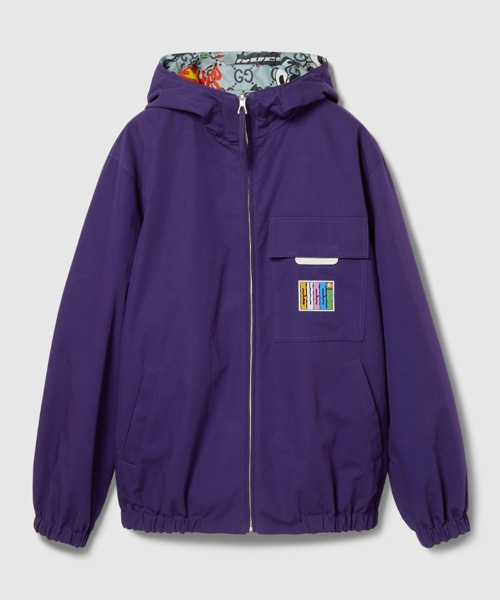 로고 그래픽 코튼 자켓