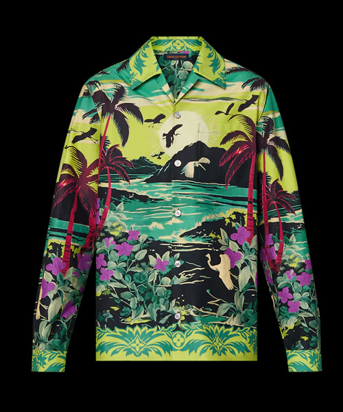 롱 슬리브 코튼 셔츠