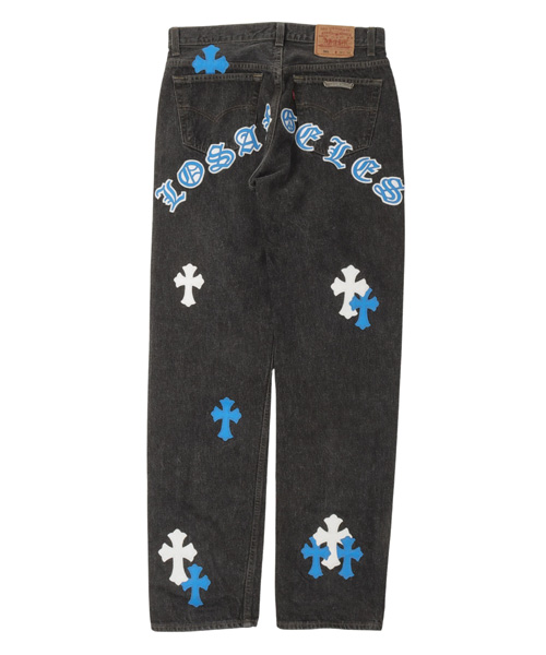 x LEVI`S크로스 패치 로스 엔젤레스 시티 데님 진