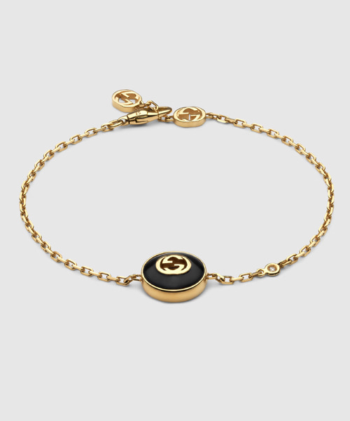 인터로킹 18K 체인 팔찌