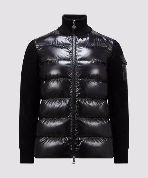 패딩 울 가디건 자켓