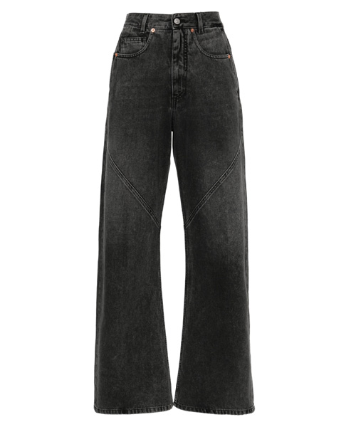 절개 패턴 데님 팬츠