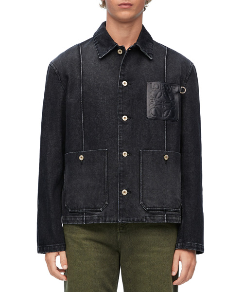 로고 패치 워크웨어 데님 자켓