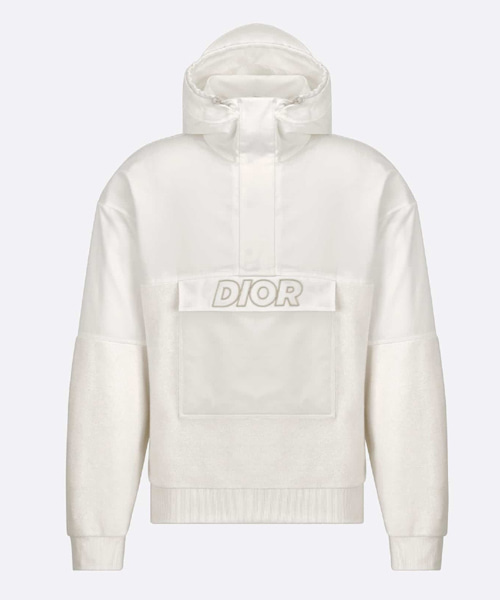 빅 포켓 엠브로이더드 후드 스웨트셔츠