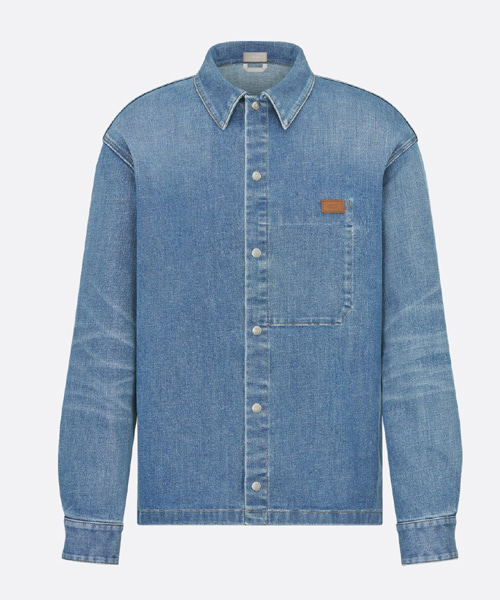 코튼 블렌드 트윌 오버셔츠