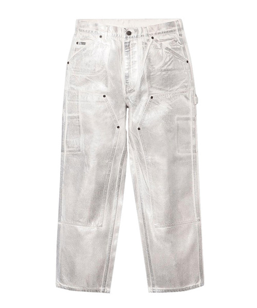 x MM6포일 더블 니 페인터 팬츠